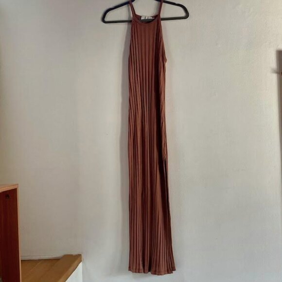 Jonathan Simkhai Standard Megan Ribbed Racer Back  Knit Midi Dress Size XS - Picture 5 of 12